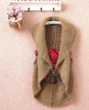 Load image into Gallery viewer, Hot sale New Fashion High Quality Autumn Winter women&#39;s crochet cape vest sweater outerwear  casual cardigan women sweater 1210
