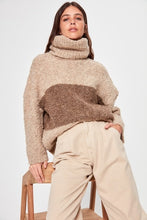 Load image into Gallery viewer, Trendyol With Color Block Turtleneck Sweater Sweater TWOAW20KZ0803
