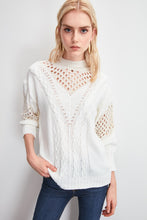 Load image into Gallery viewer, Trendyol Mesh Detailed Silvery Sweater Sweater TWOAW20KZ1063
