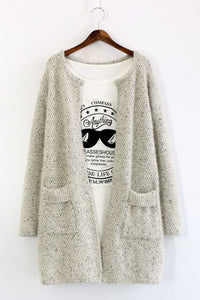 2019 Autumn and Winter New Women's Sweater Long Sweater Sweater Cardigan Thin Mohair Korean Cardigan