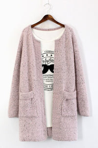 2019 Autumn and Winter New Women's Sweater Long Sweater Sweater Cardigan Thin Mohair Korean Cardigan